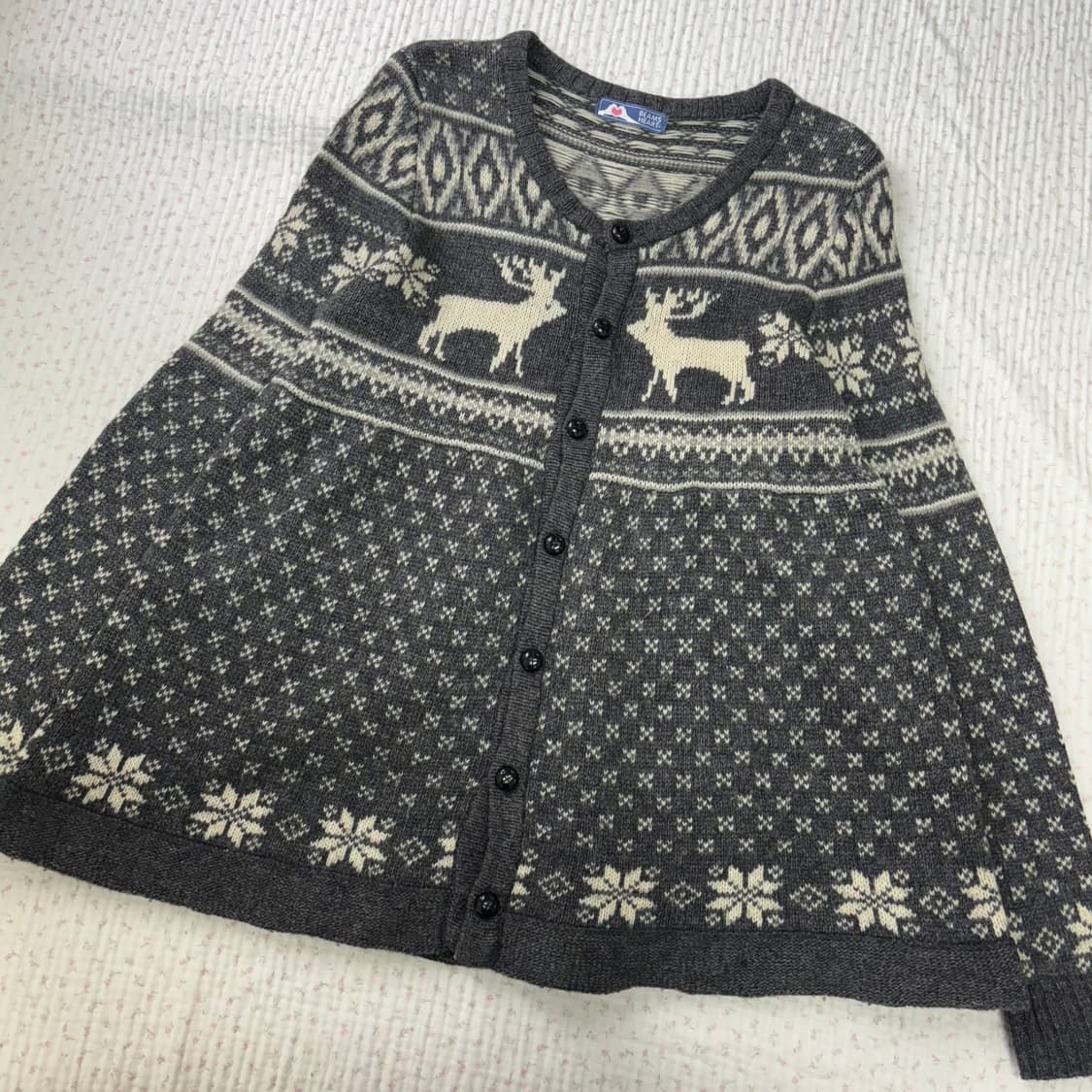 BEAMS HEART 빔즈하트/ 노르딕니트가디건 울가디건 페어아일가디건 상품이미지7