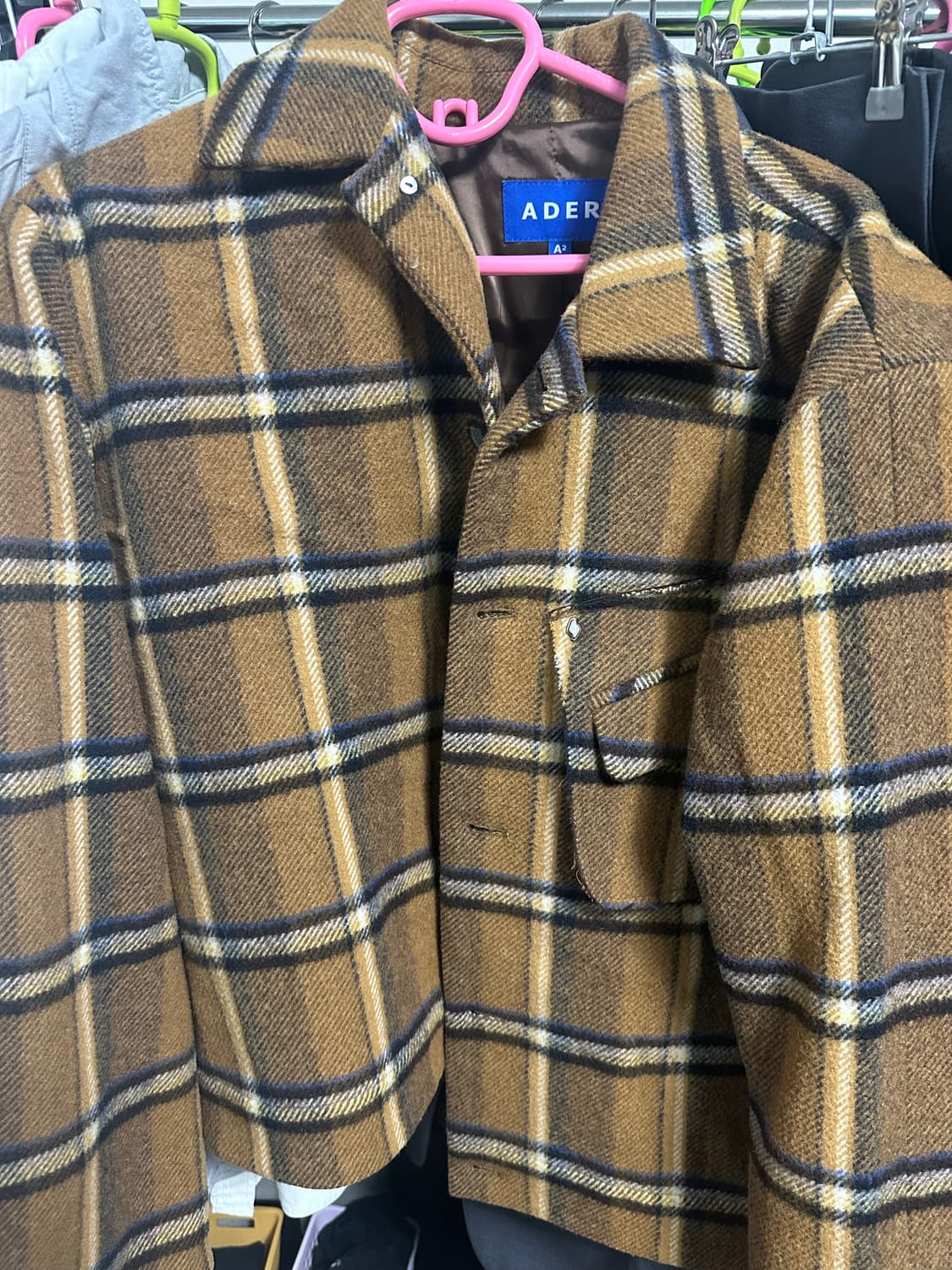 아더에러 체크 피코트 A2 상품이미지1