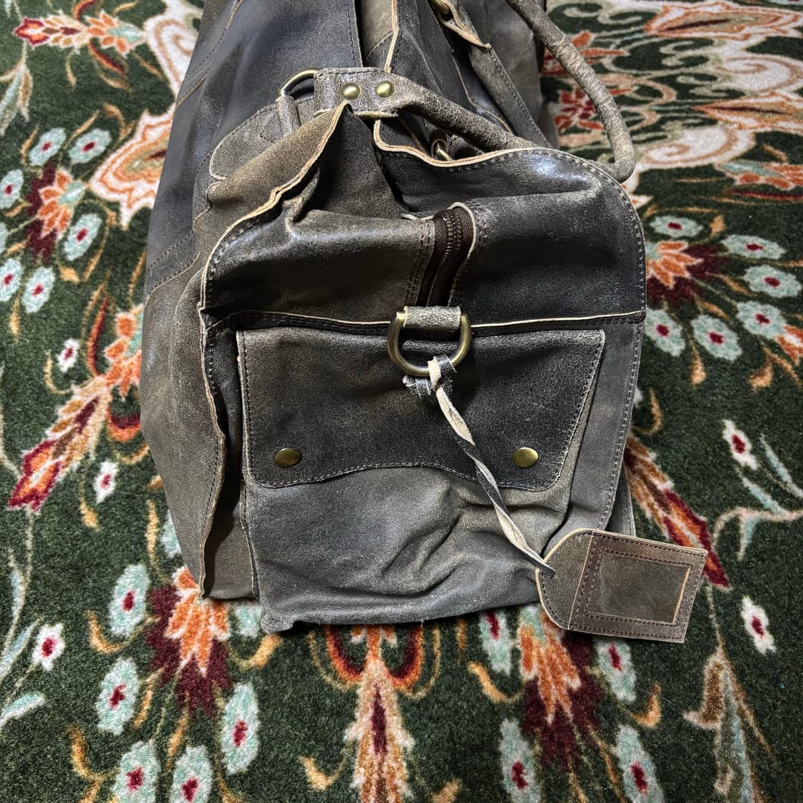 handmade cowhide big boston bag 상품이미지2