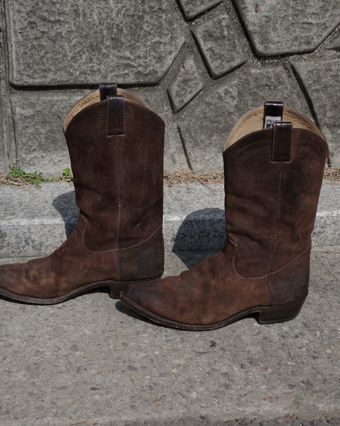 빈티지 frye 스웨이드 웨스턴 부츠 상품이미지4
