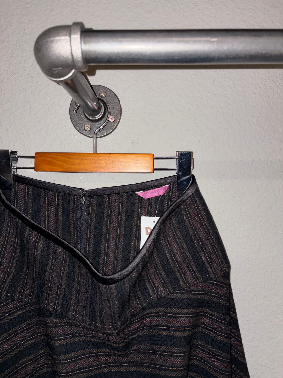 빈티지 디테일 모 미디스커트 상품이미지5