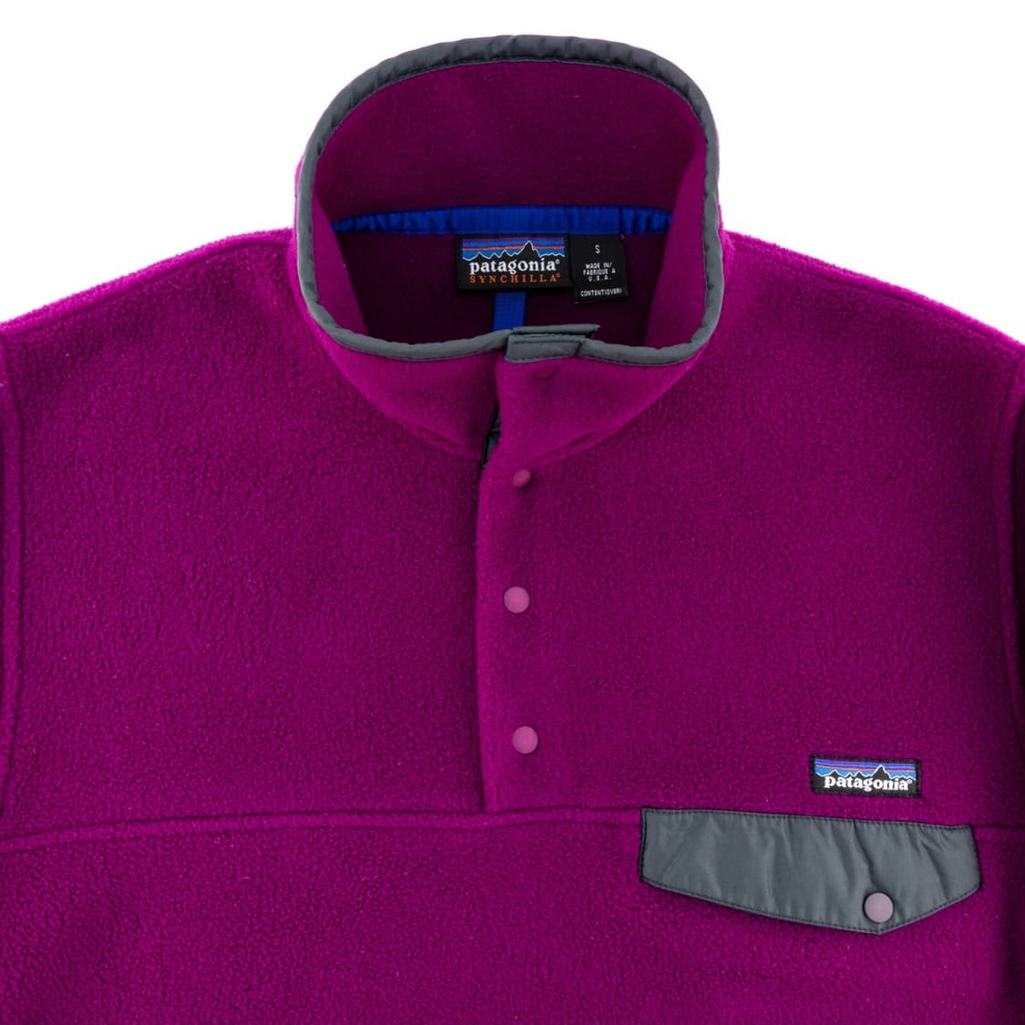 99FW 파타고니아 신칠라 스냅-T 퍼플/그레이 USA 상품이미지2
