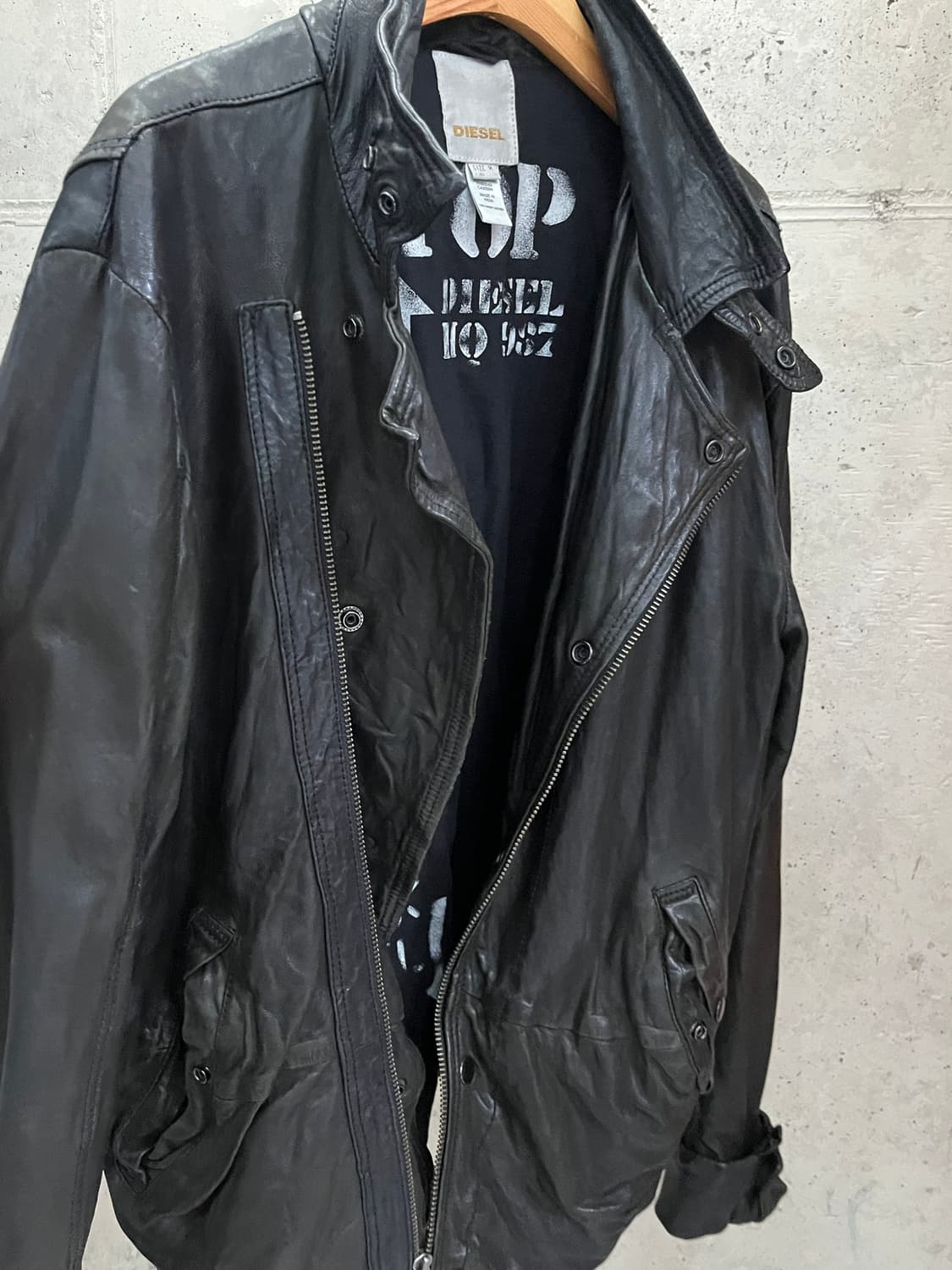DIESEL LEATHER JACKET 상품이미지6