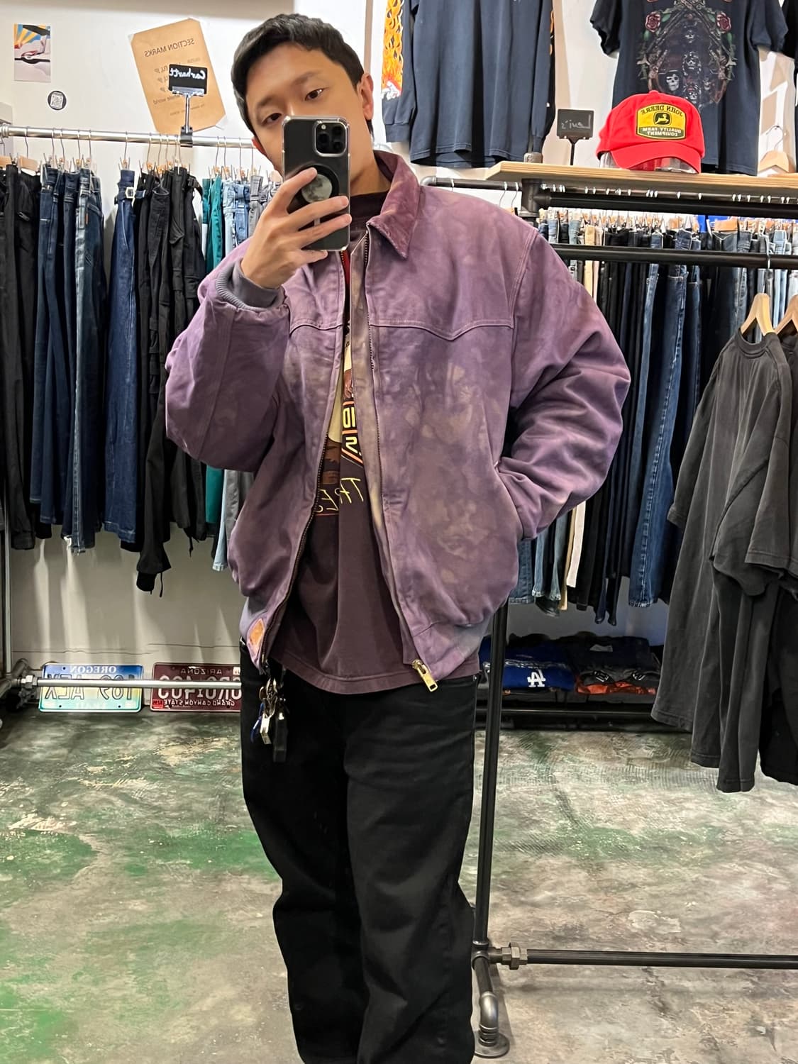 [XL] 칼하트 산타페 빈티지 자켓 J14 오버다이 커스텀 디트로이트 상품이미지3