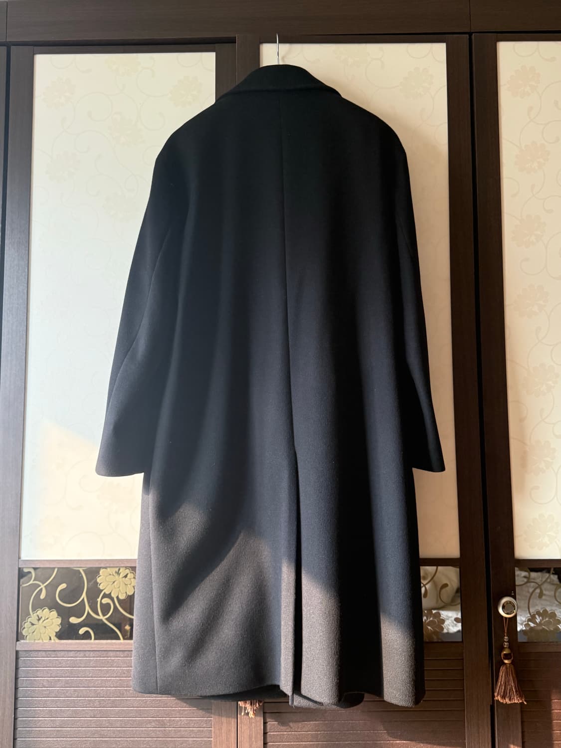 Insilence double long coat black 상품이미지3