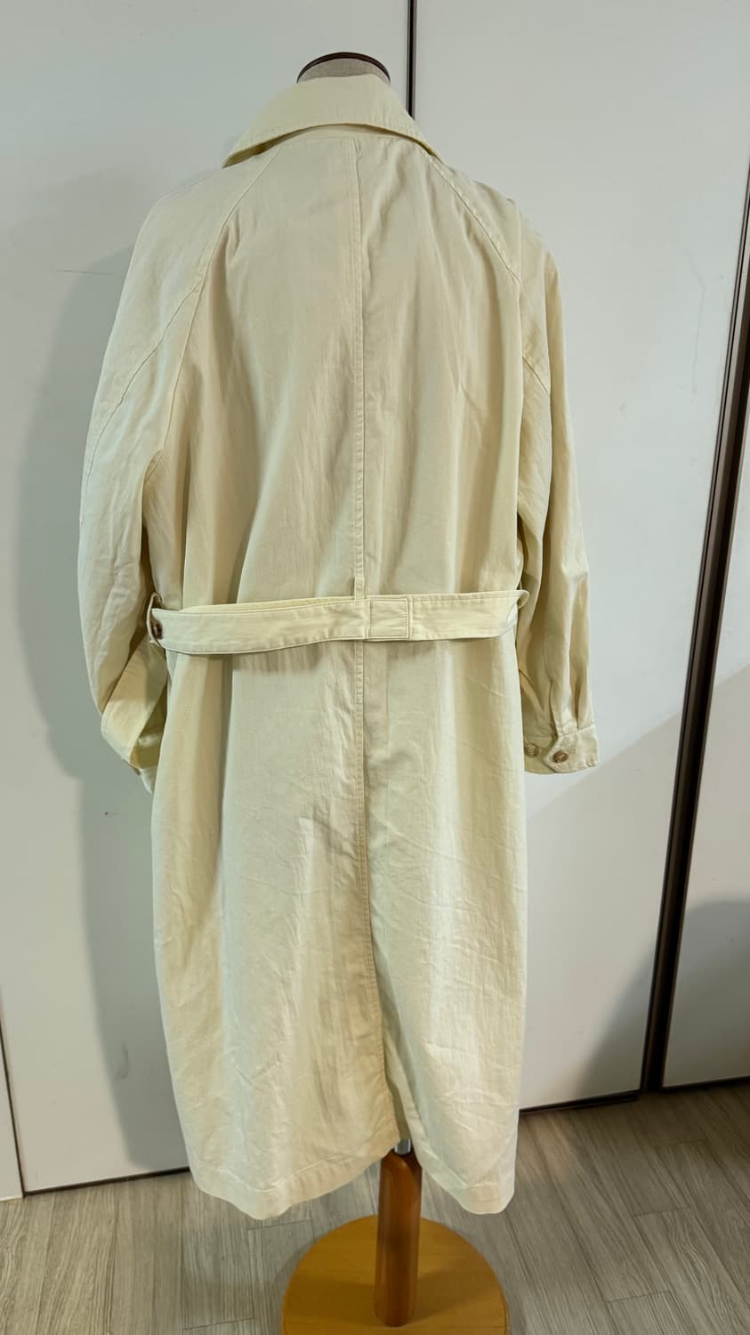 하네 벨티드 롱 트렌치 코트   에크루 (크림 색상) 상품이미지10