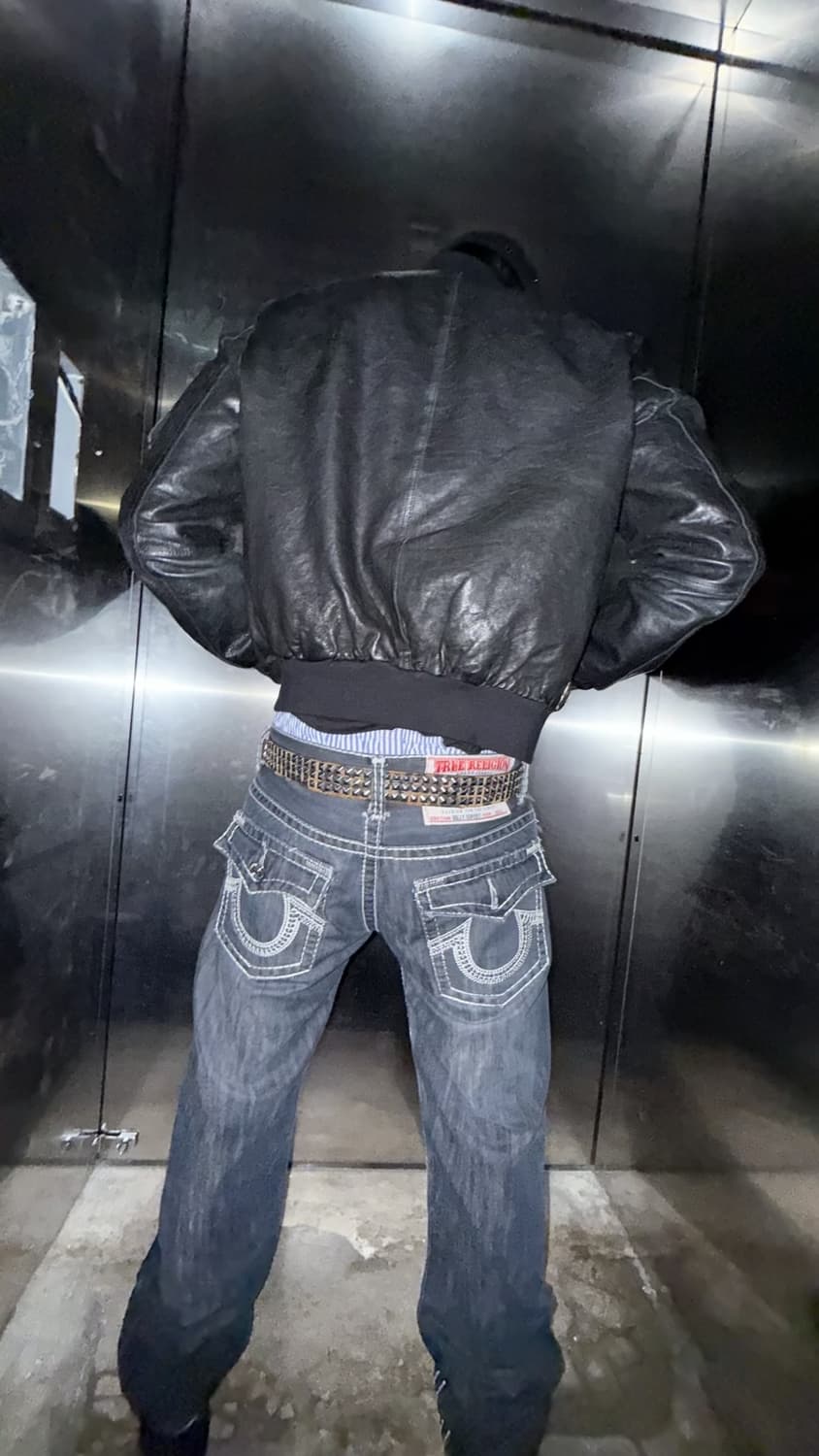 광희시장 웨스턴 레더 자켓 블루종 L 상품이미지4