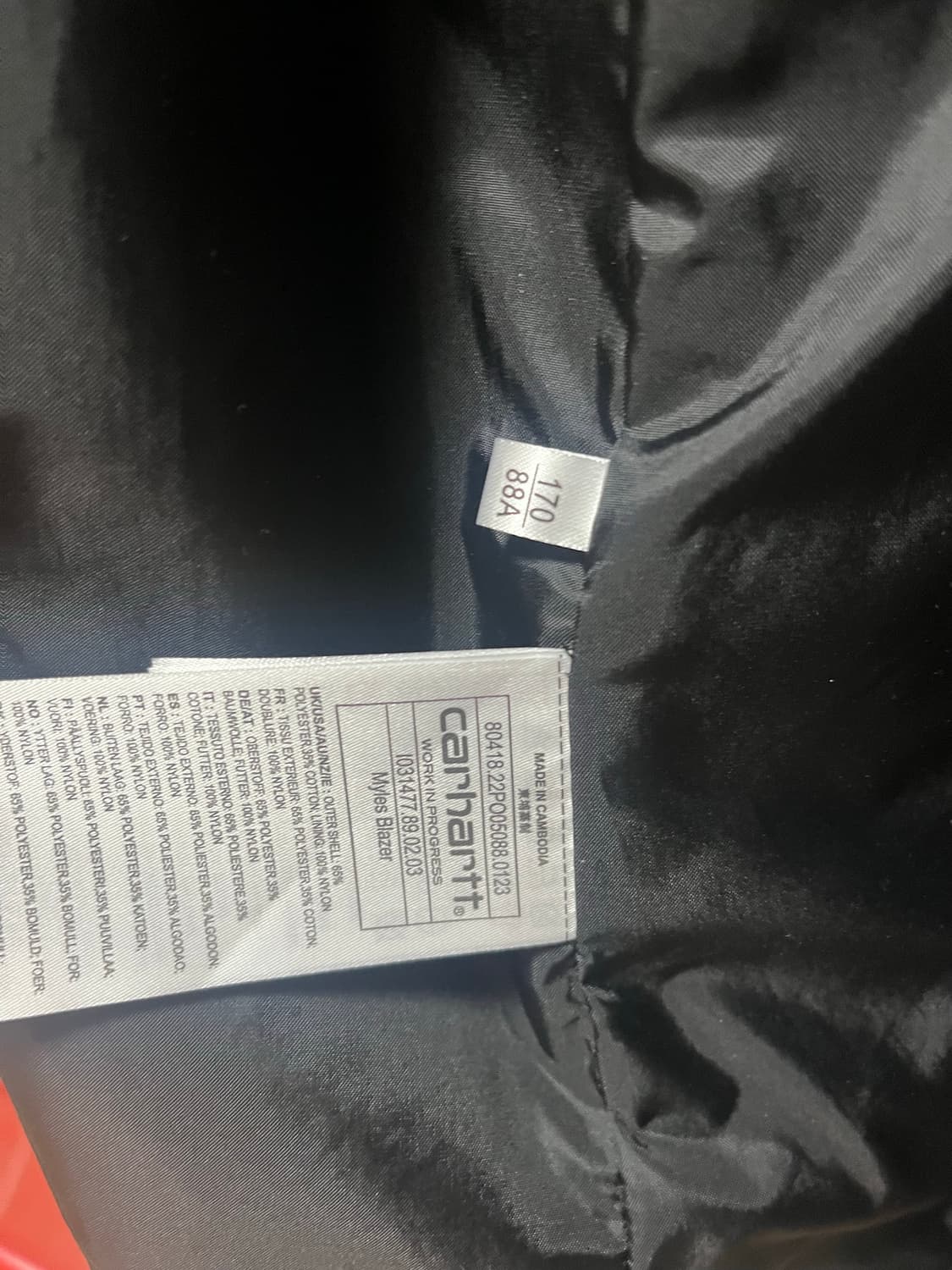 칼하트 밀레스 블레이저 자켓 상품이미지9