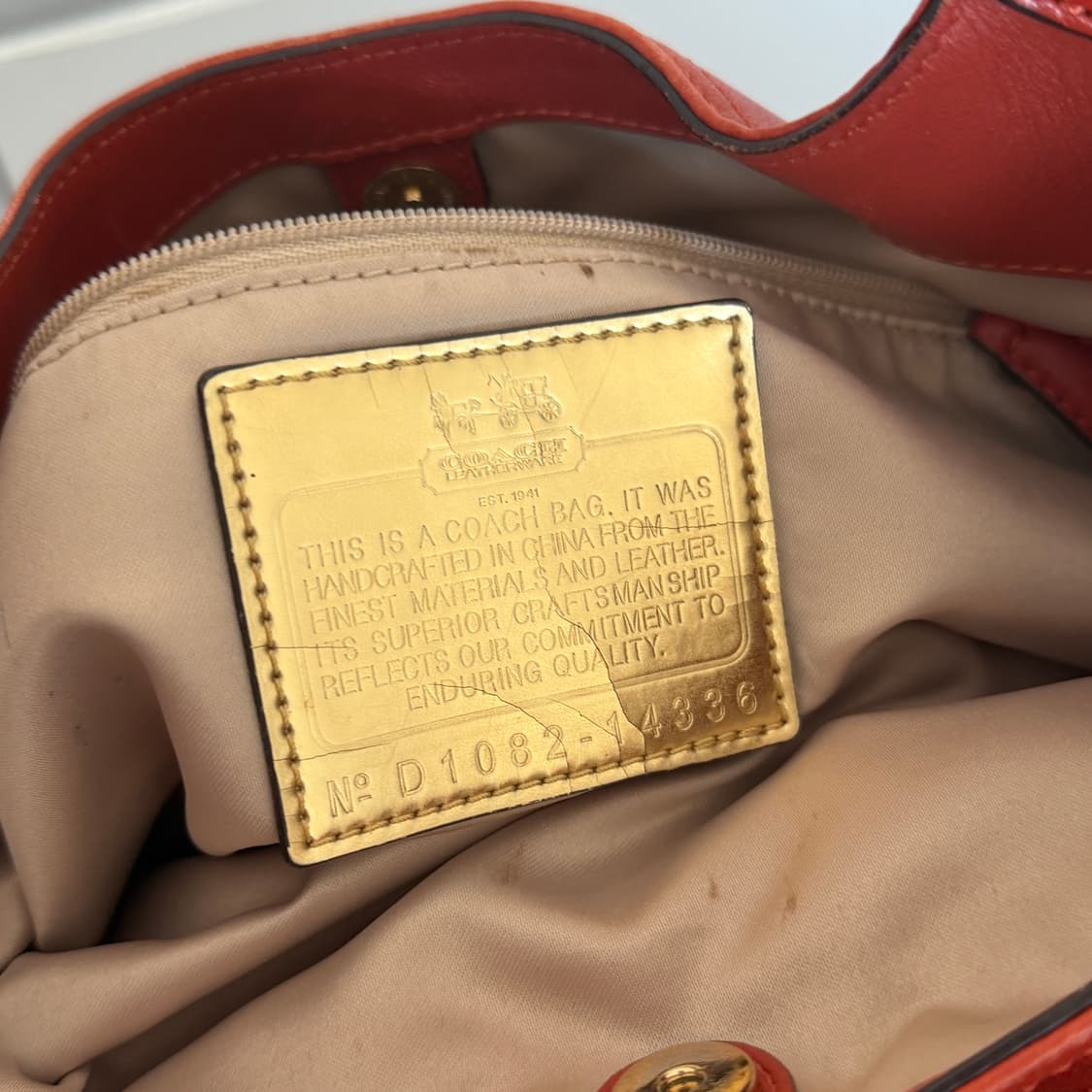 Coach vintage leather shoulder bag 🍊 상품이미지7