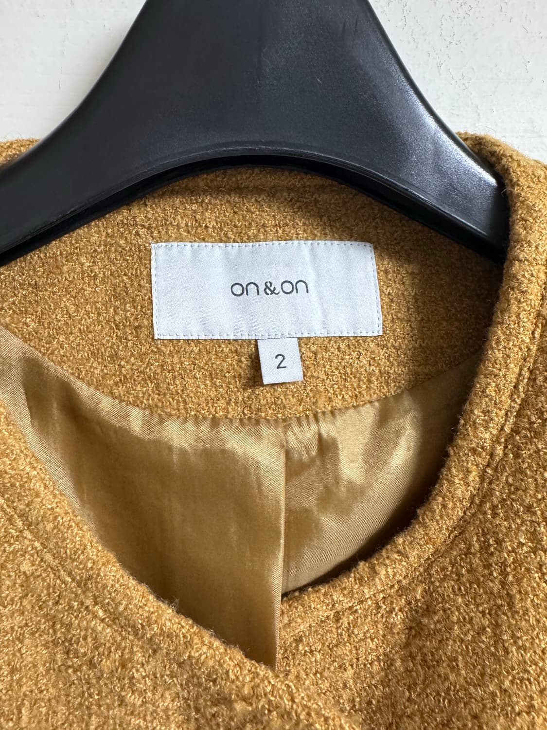 온앤온 트위드자켓 베이지 2(66)사이즈 상품이미지3