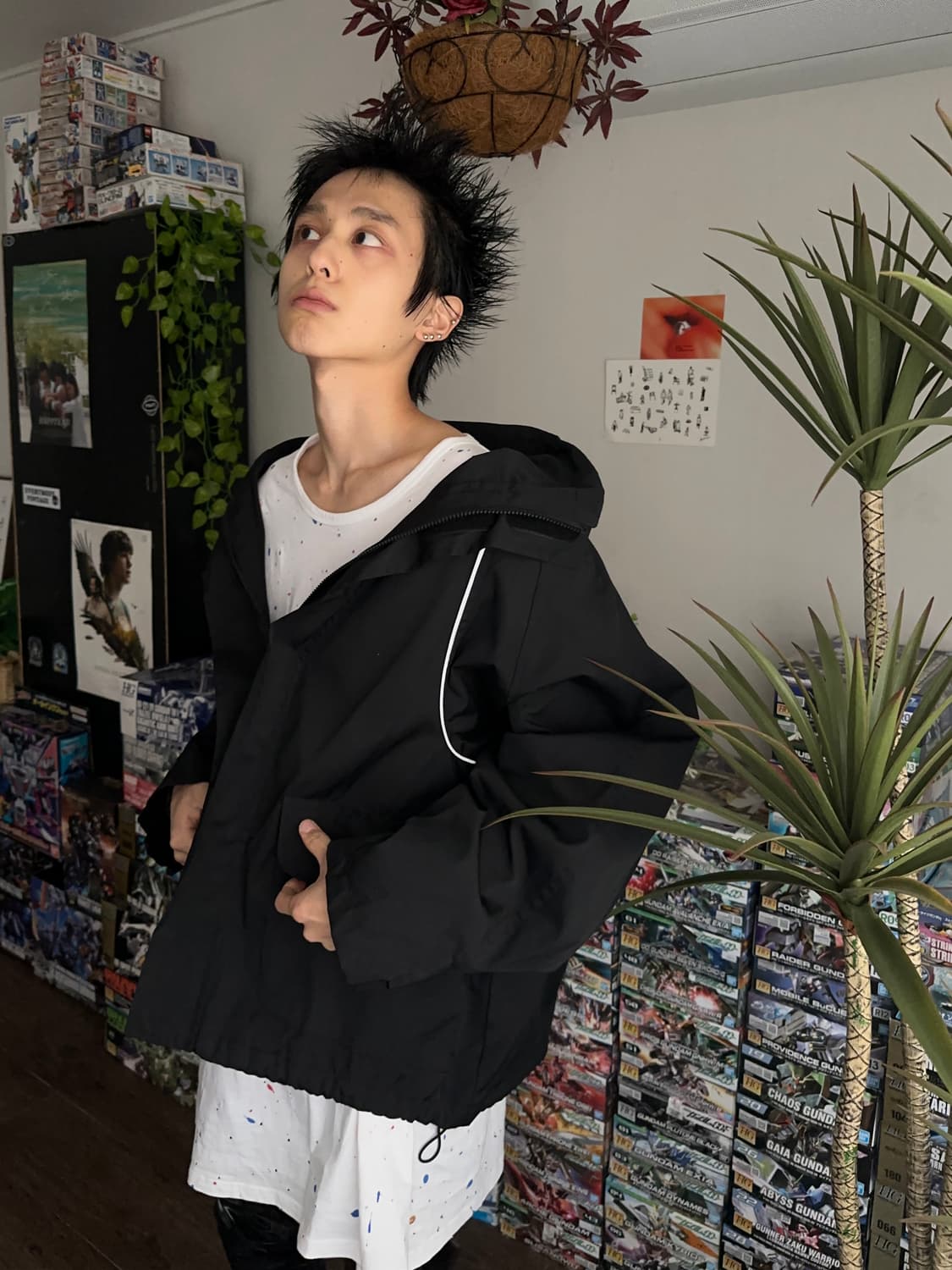 Ready 2 Wear 파이핑 오버 사이즈 윈드 브레이커 상품이미지2