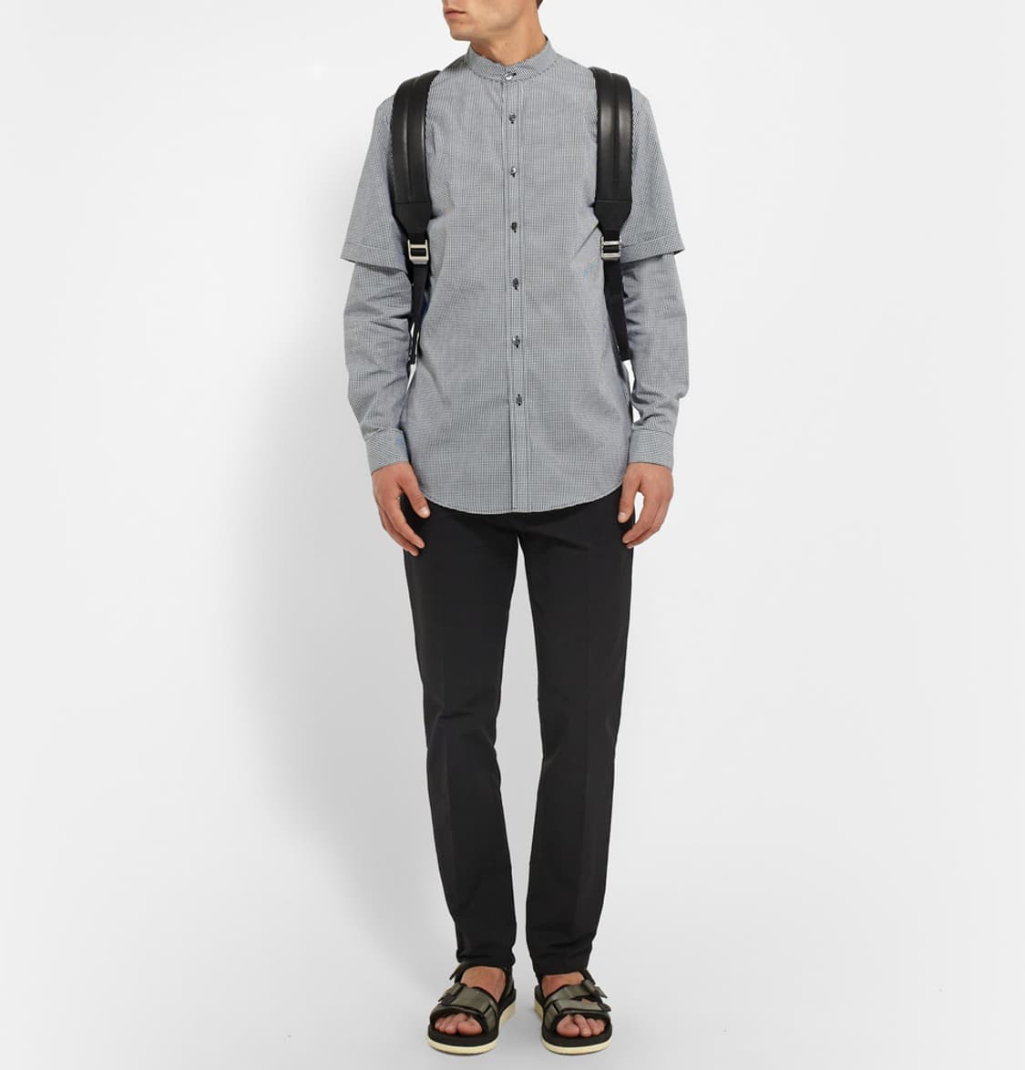 퍼블릭스쿨 레이어드 체크 셔츠 s 상품이미지4