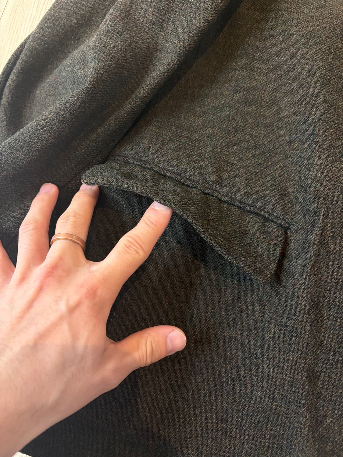 Homme plus brown Coat 상품이미지5