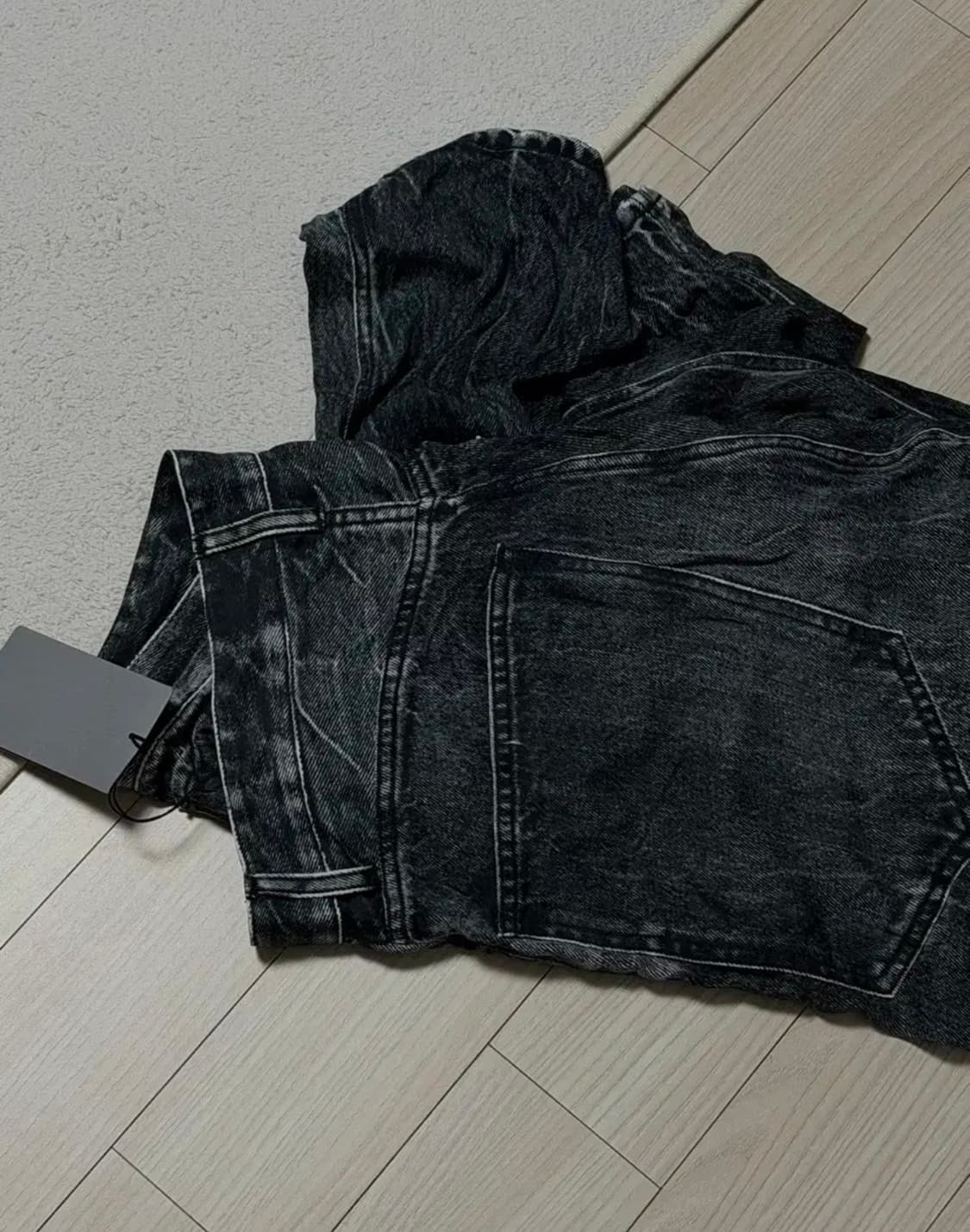 발렌시아가 트롱프뢰유 흑청 팬츠 (M) 상품이미지1