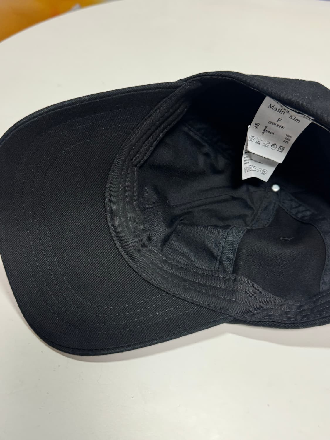 마뗑킴 마틴 미니 클래식 로고 볼캡 블랙 상품이미지3