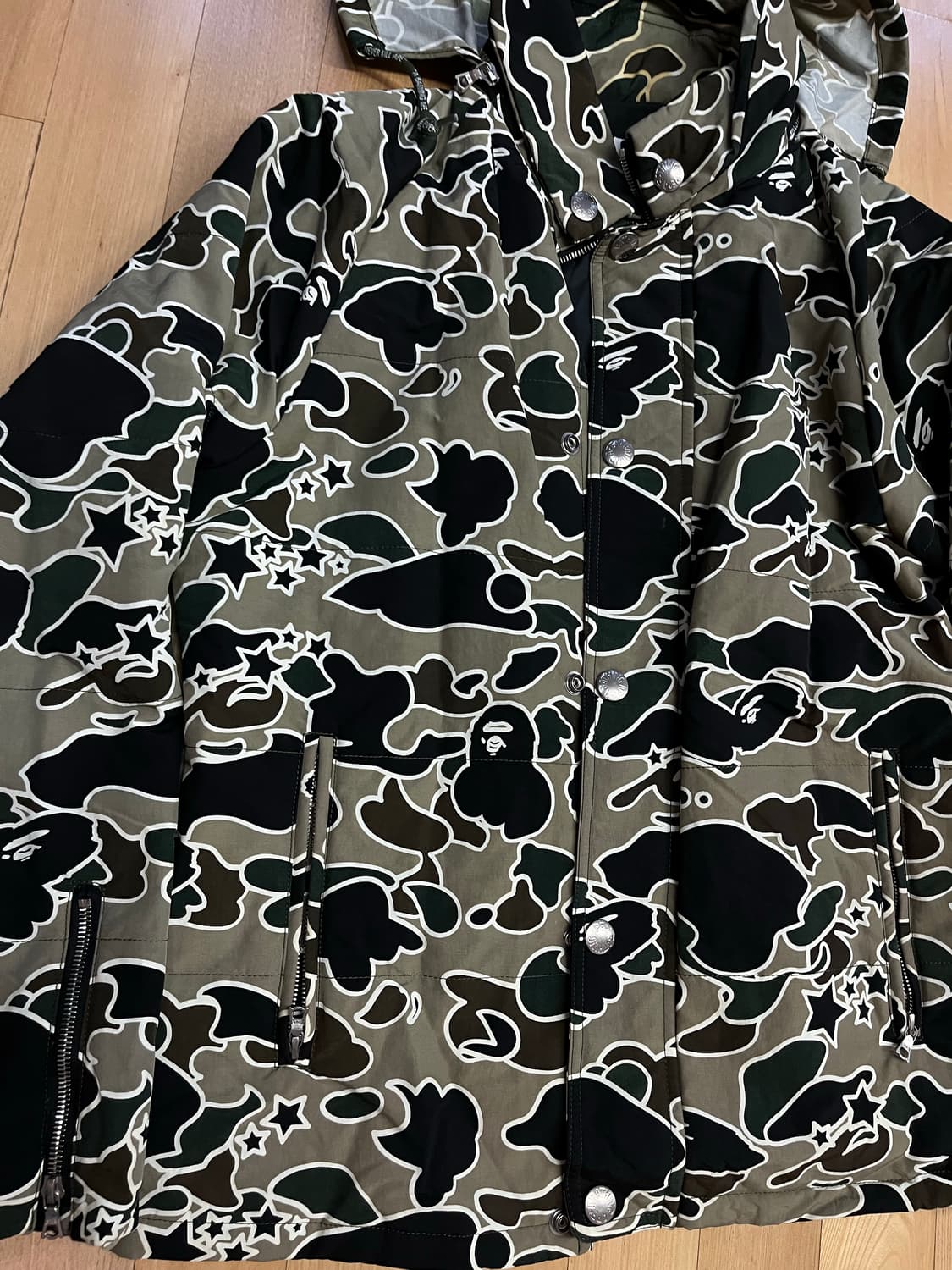베이프 아카이브 피사체 카모 보드자켓 상품이미지5