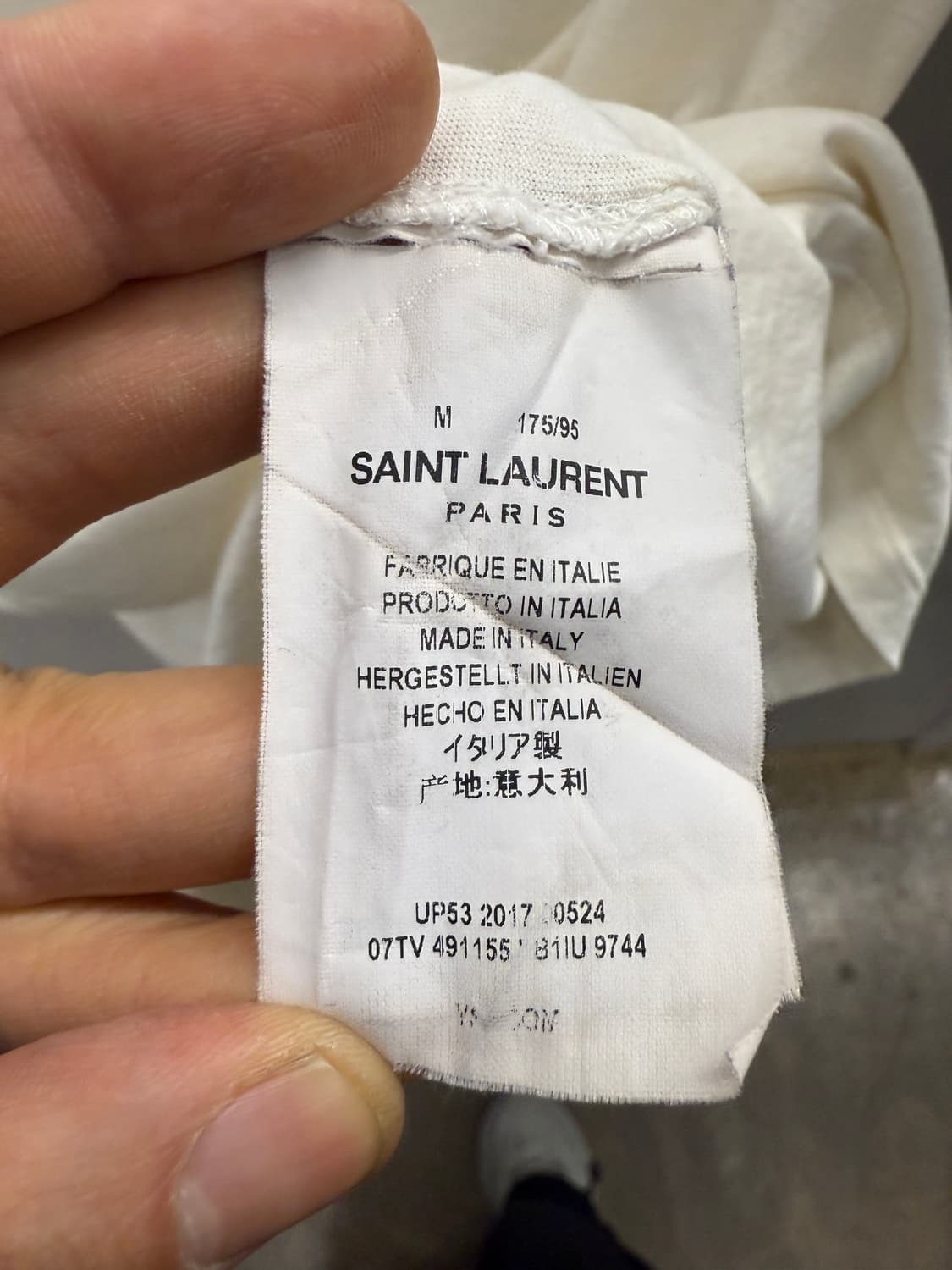 생로랑 정품 Appelle-Moi 티셔츠 m 상품이미지5