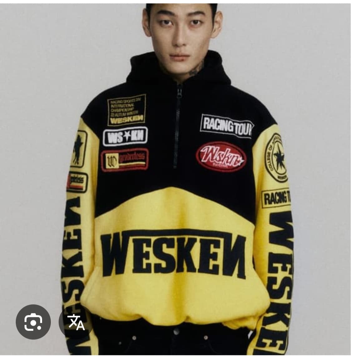 WESKEN 웨스켄 레이싱 하프집 플리스반집업 긴팔 상품이미지1