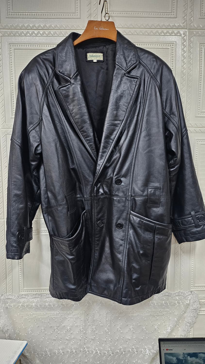 양털 무스탕 남성 가죽 코트 상품이미지5