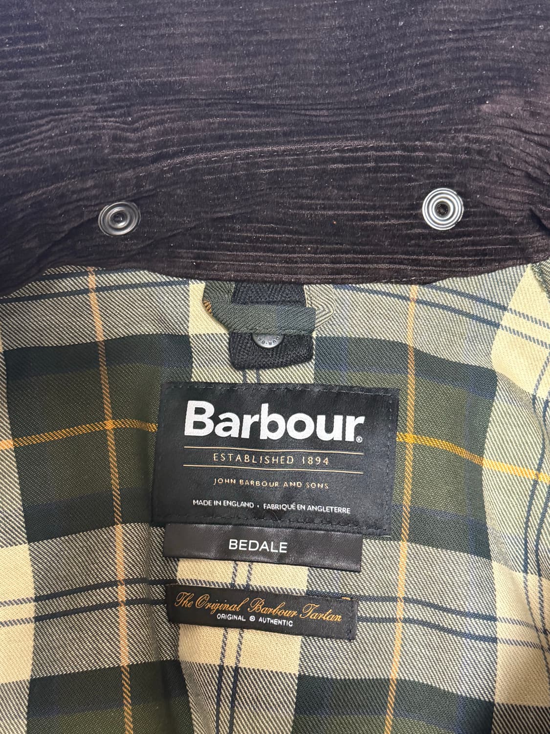 (최신형탭, 25년 10월구입) 바버 비데일 자켓 세이지 44 상품이미지3