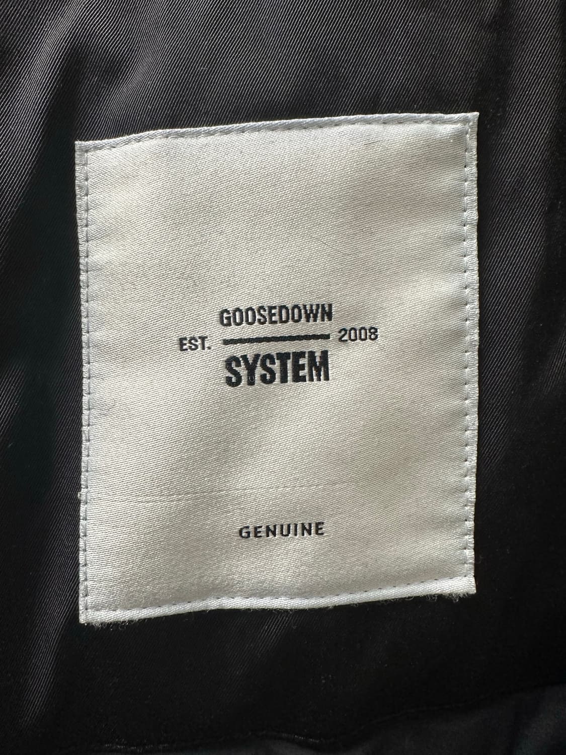 시스템옴므 구스다운 토끼털 롱패딩 105 상품이미지6