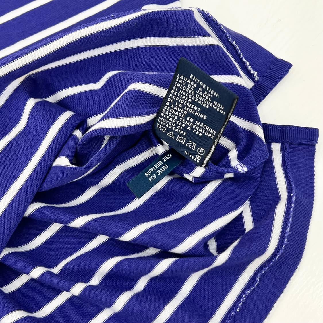 폴로 랄프로렌 스트라이프 반팔 카라티 M 상품이미지7