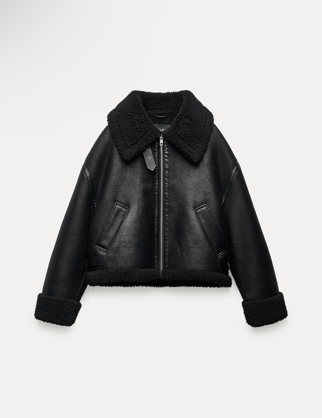 자라 바이커 무스탕 상품이미지1