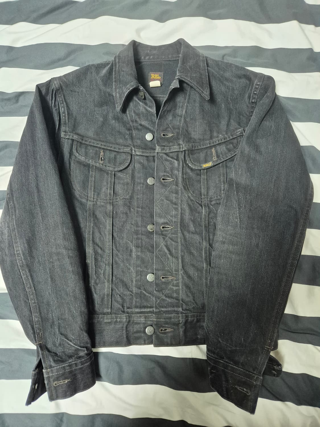 RRL 더블알엘 lot 271 블랙 트러커 자켓 s 사이즈 판매 상품이미지1