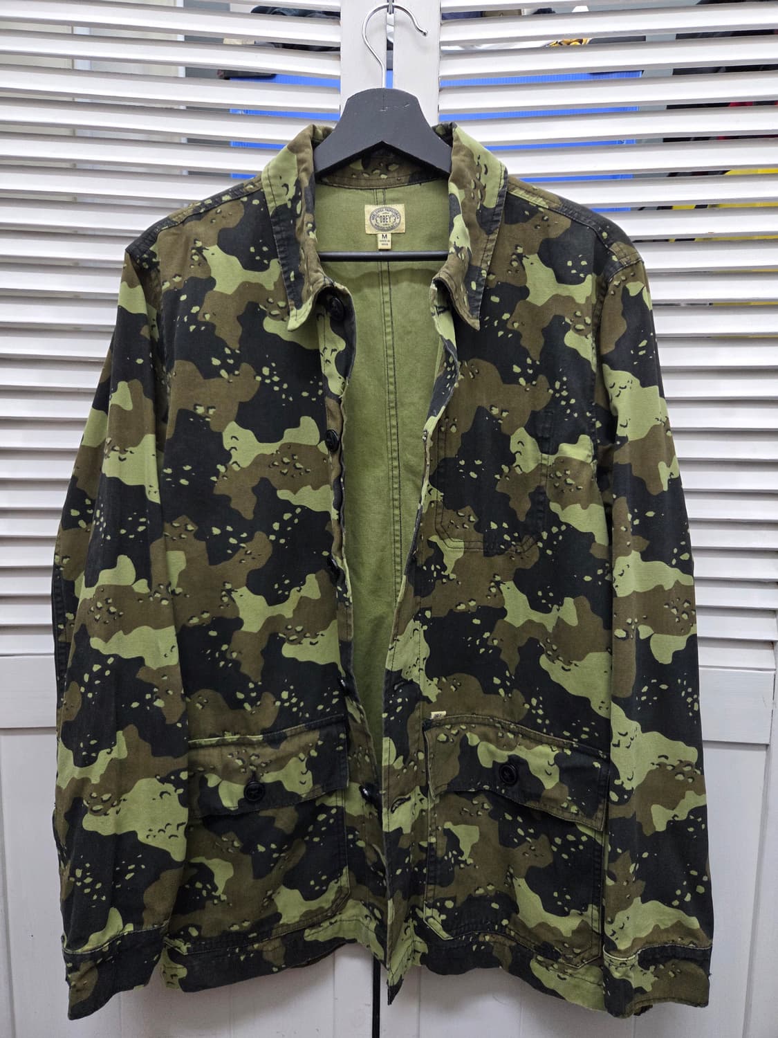 오베이 카모플라쥬 밀리터리 셔츠 자켓 상품이미지1