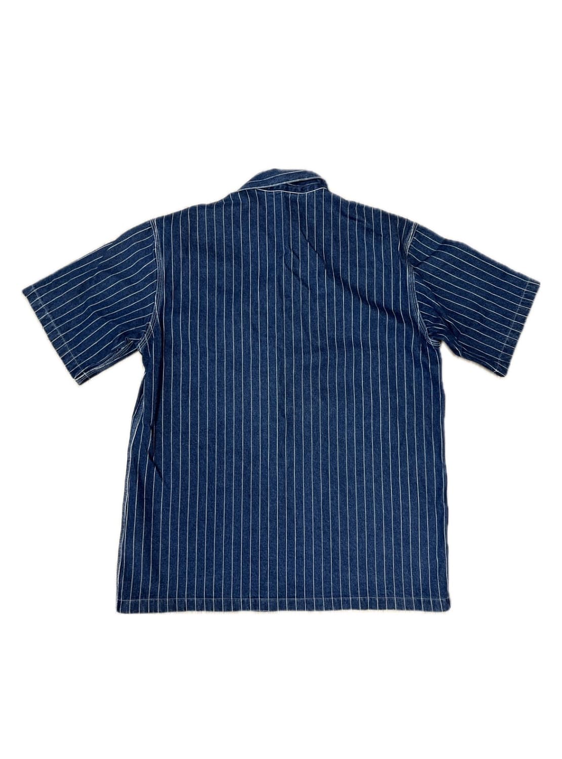 빈티지 스트라이프 데님 반팔셔츠 상품이미지2