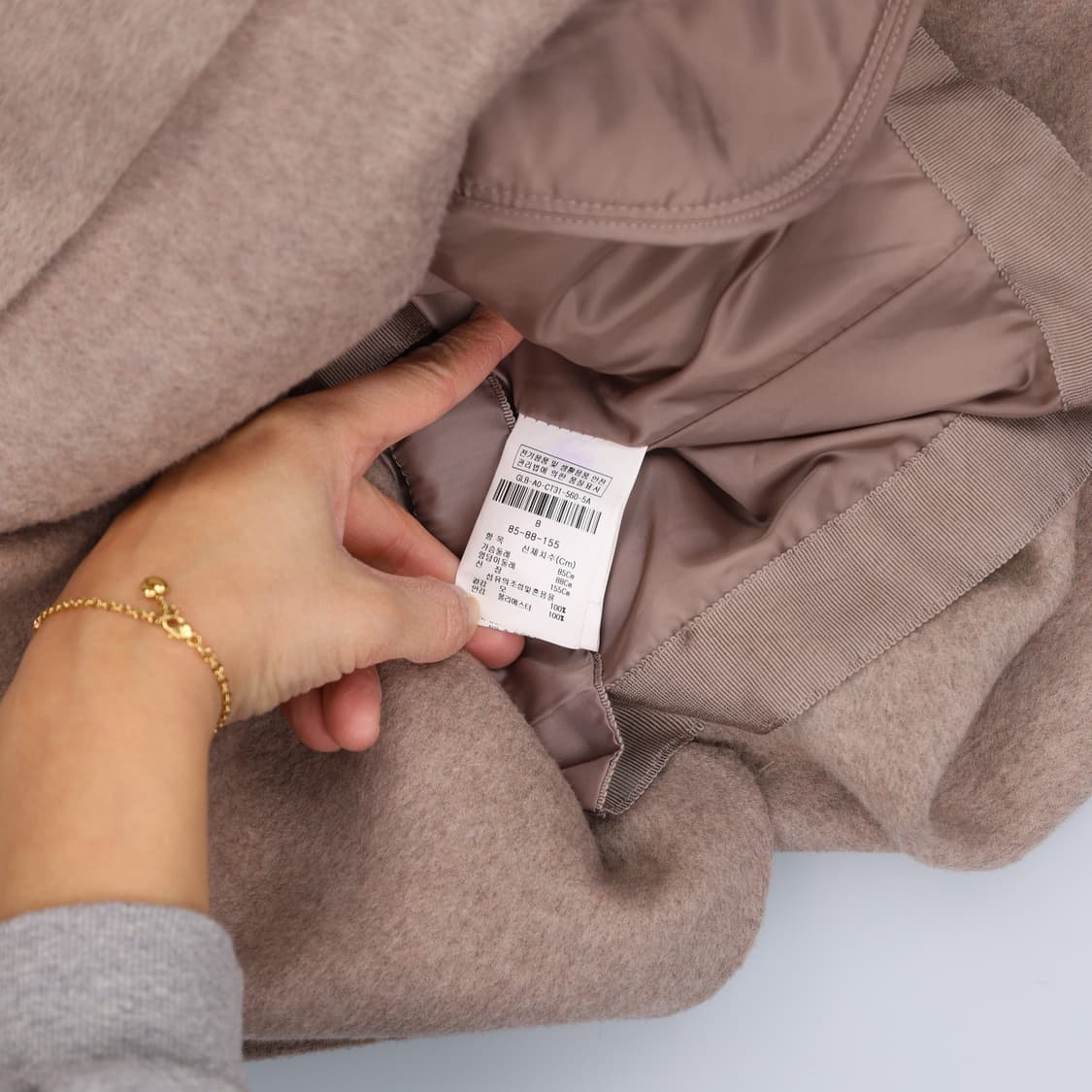 85 JJ지고트 여성 핸드메이드 울코트 0209H1 상품이미지4