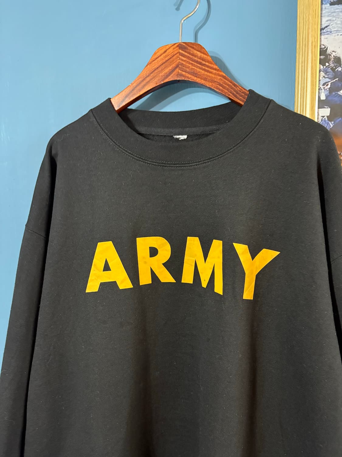 00‘s vtg ARMY Sweatshirt.  상품이미지2