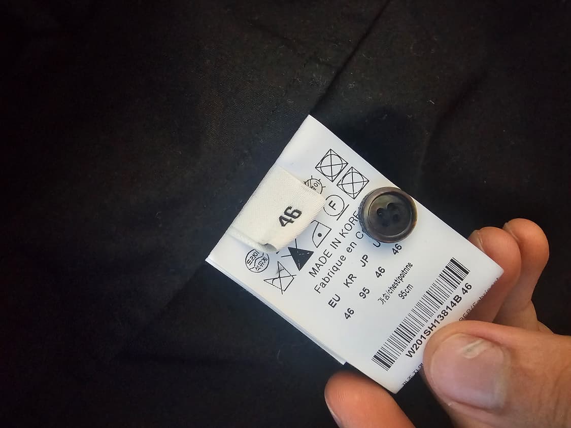 우영미 백로고 블랙셔츠 46 상품이미지4