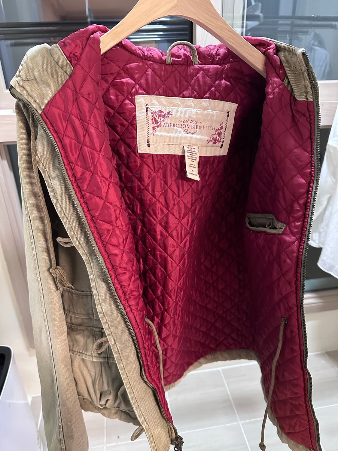 빈티지 아베크롬비 카키퀼팅 워크 자켓 상품이미지8