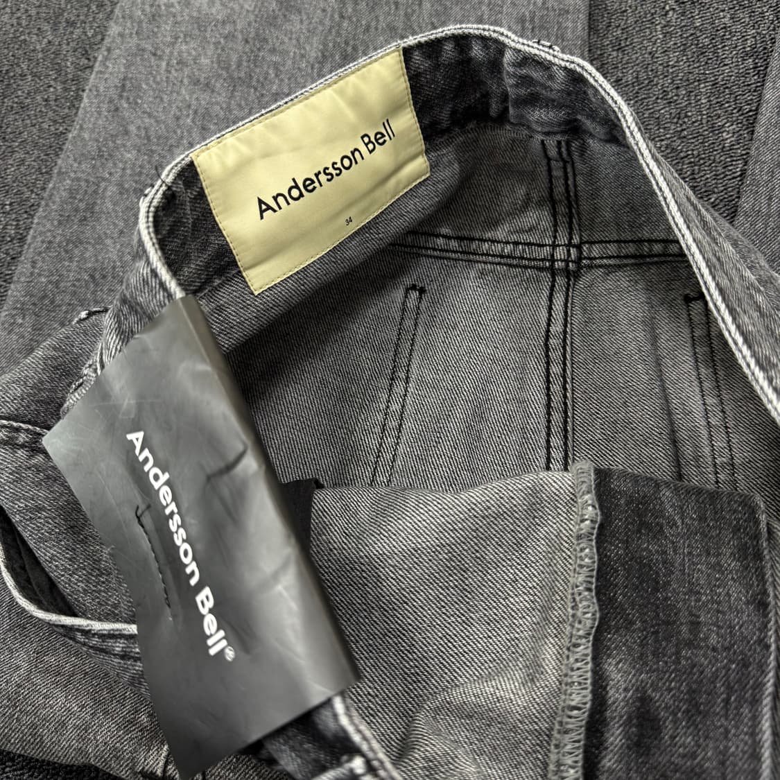 앤더슨벨 웨이브 와이드 레그진 상품이미지8