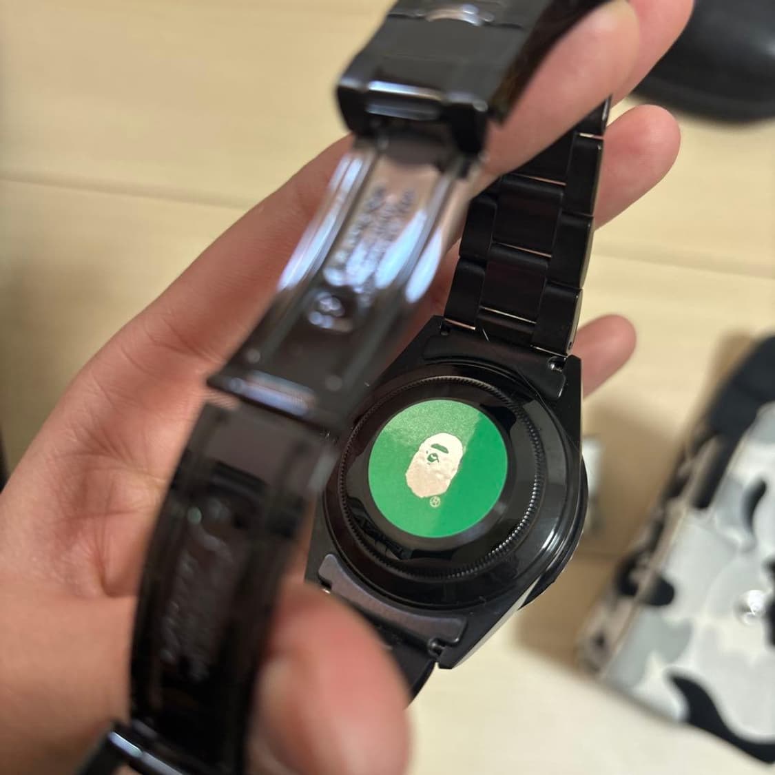  베이프 베이펙스 타입 1 스텔스 블랙 시계 상품이미지4