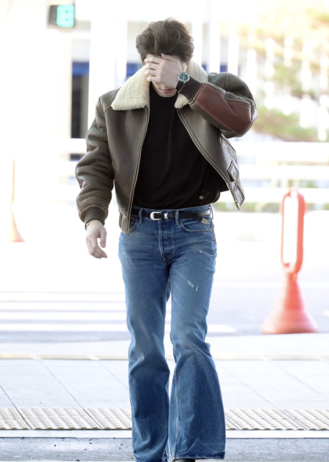 렉토 23FW 시어링 레더 무스탕 L 상품이미지3