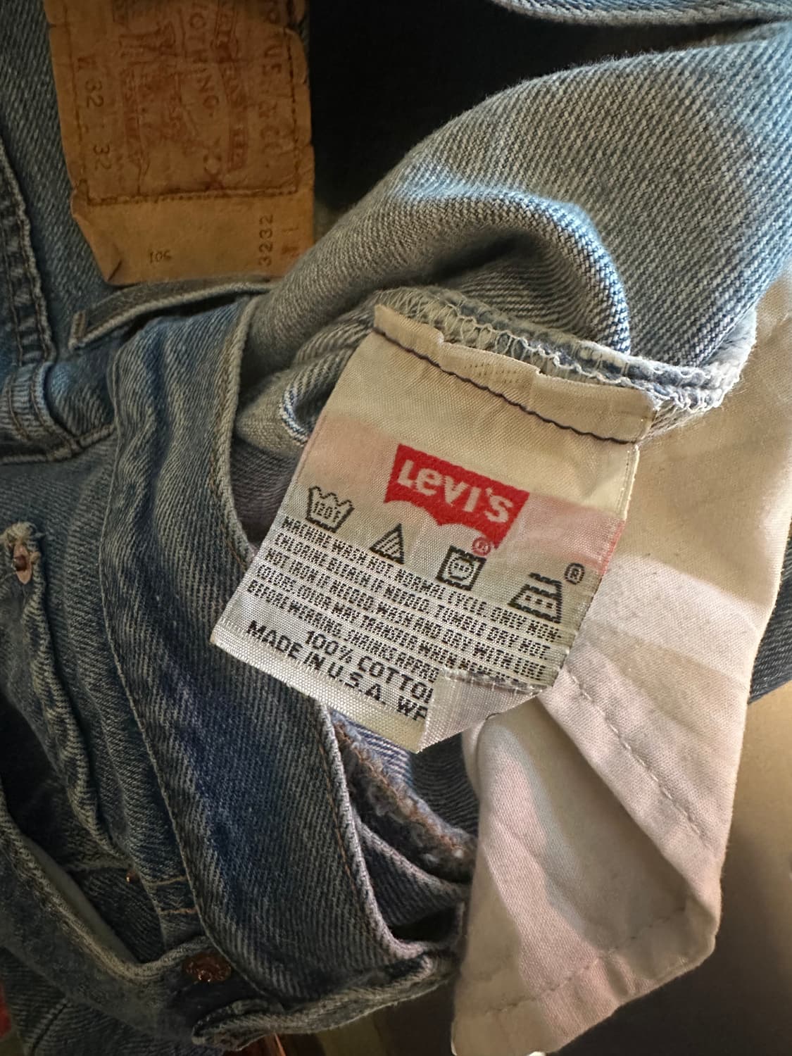 90s USA 빈티지 리바이스 501 데님 팬츠 상품이미지9