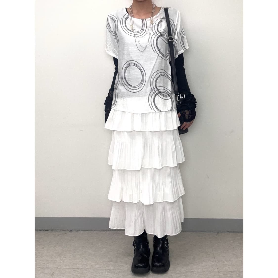 빈티지 화이트 캉캉 스커트 상품이미지1