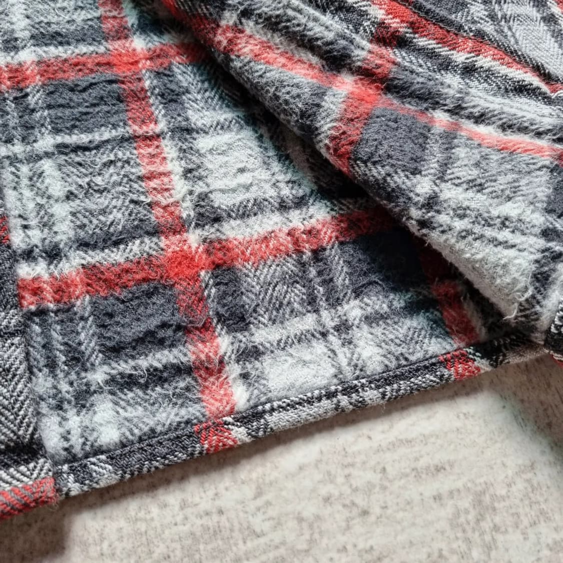 BIG JOHN Heavy Flannel Check Shirt L sz 상품이미지6