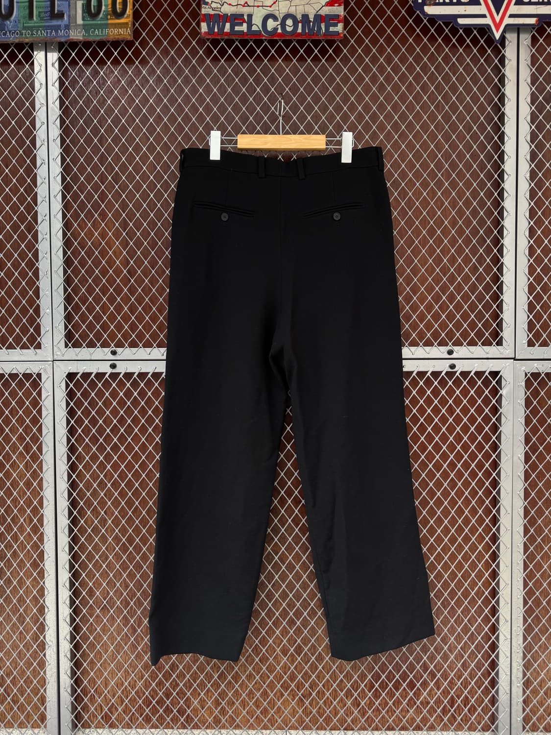 렉토 버진 울 핀턱 와이드 슬랙스 M 상품이미지4