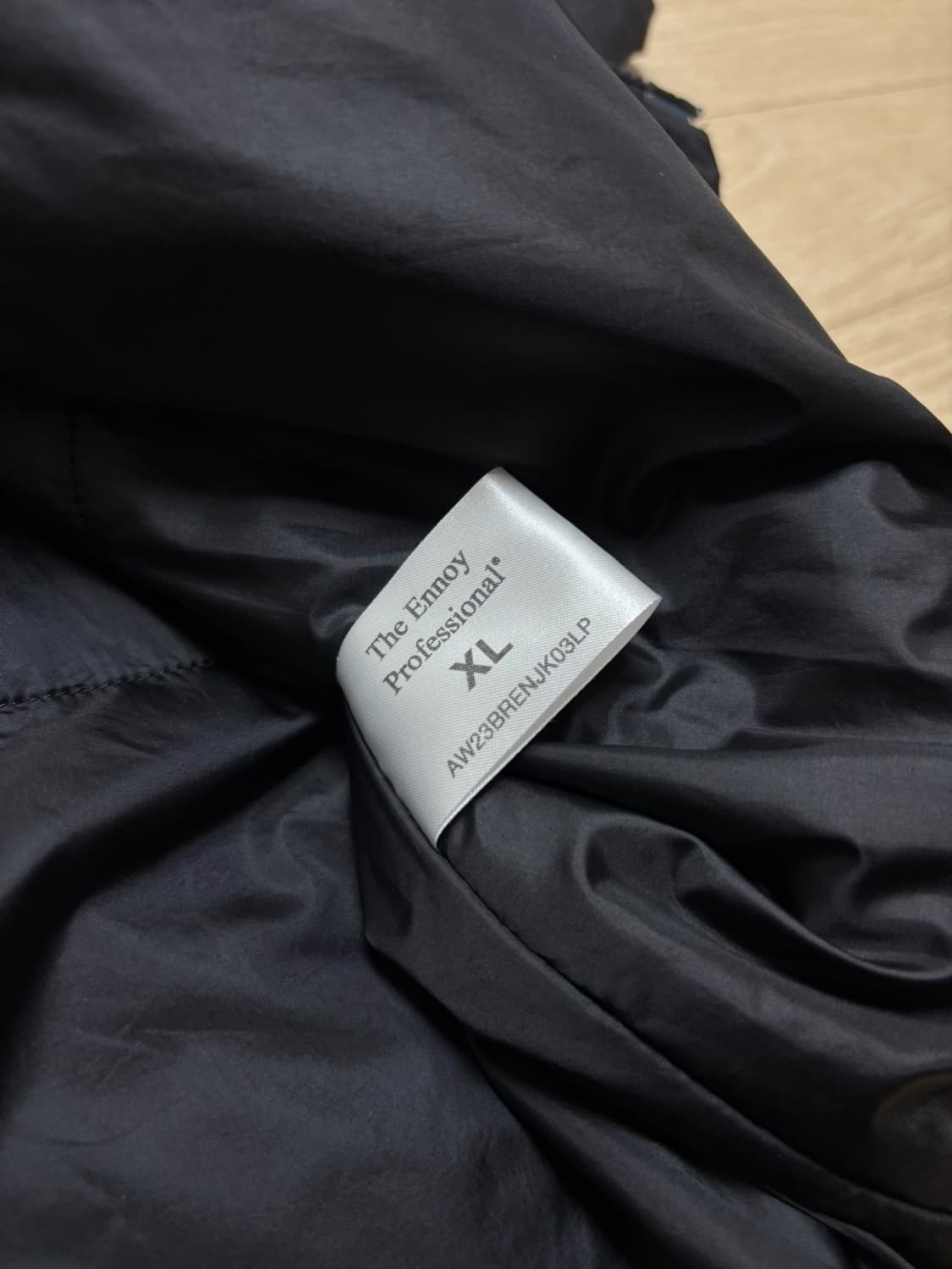 엔노이 ENNOY 23aw 패디드 자켓 트리플 블랙 XL 상품이미지6