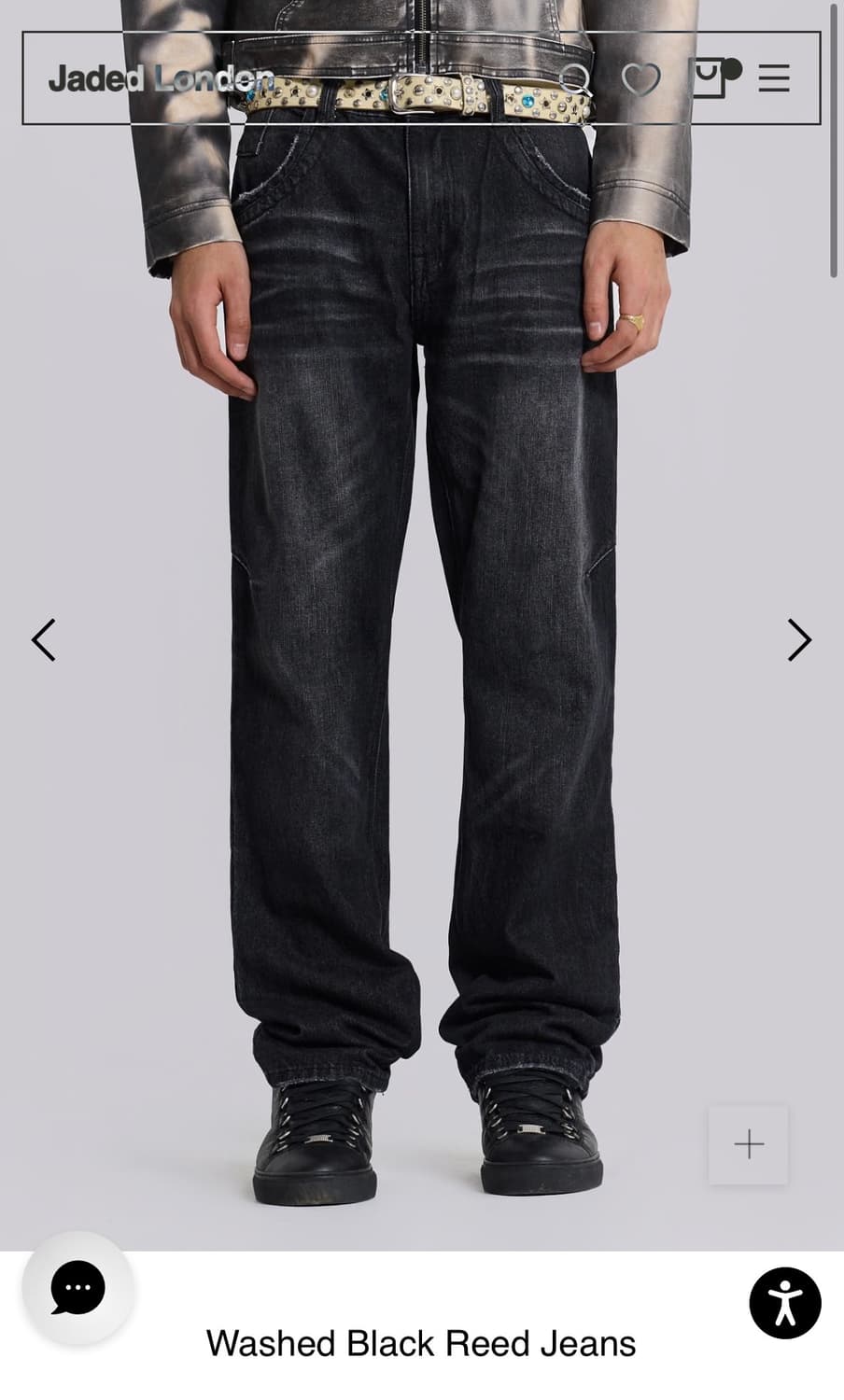 jaded london washed black reed jeans 상품이미지1