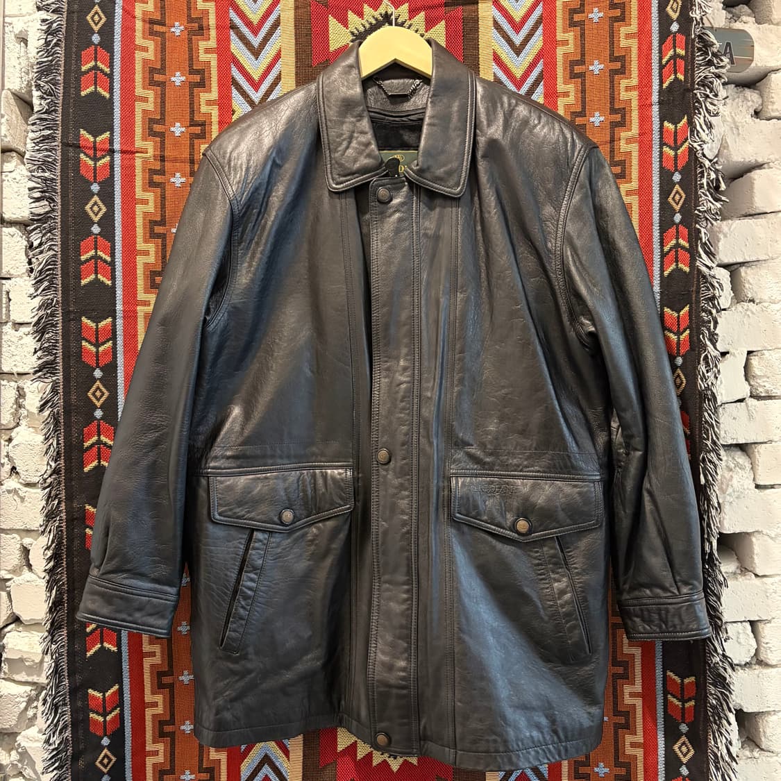 양가죽100% 빈티지 레더 코트 자켓 상품이미지1