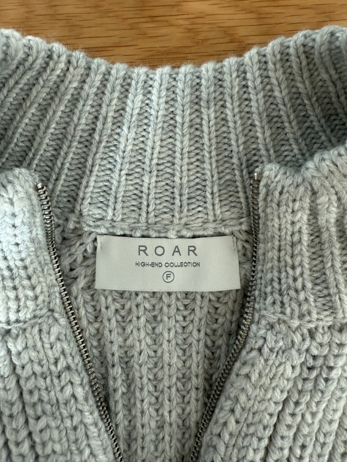 Pre owned 울 블렌딩 니트집업 상품이미지5