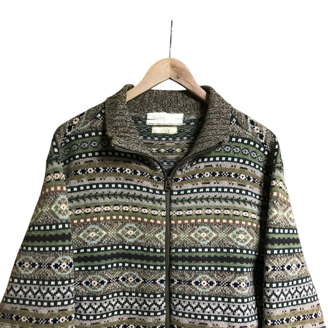 폴로 랄프로렌 90s 페어아일 램스울 투웨이니트풀집업 상품이미지2