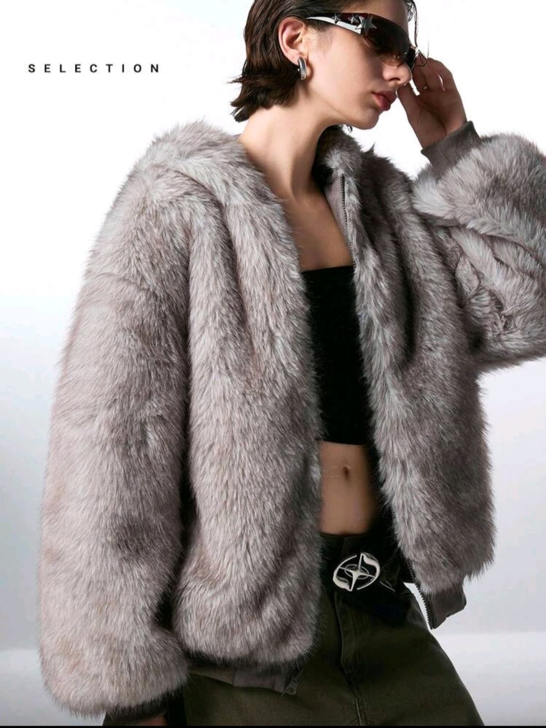 새상품 후드 퍼 자켓 상품이미지3