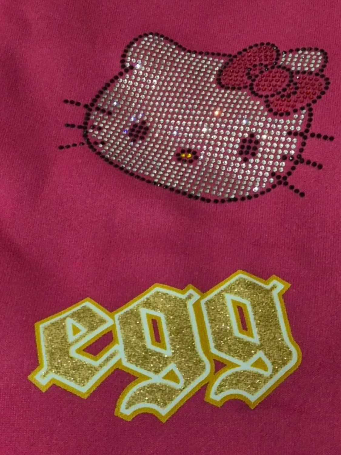 새상품) Avail 헬로키티 퍼 후드집업 후집 갸루 L사이즈 상품이미지4