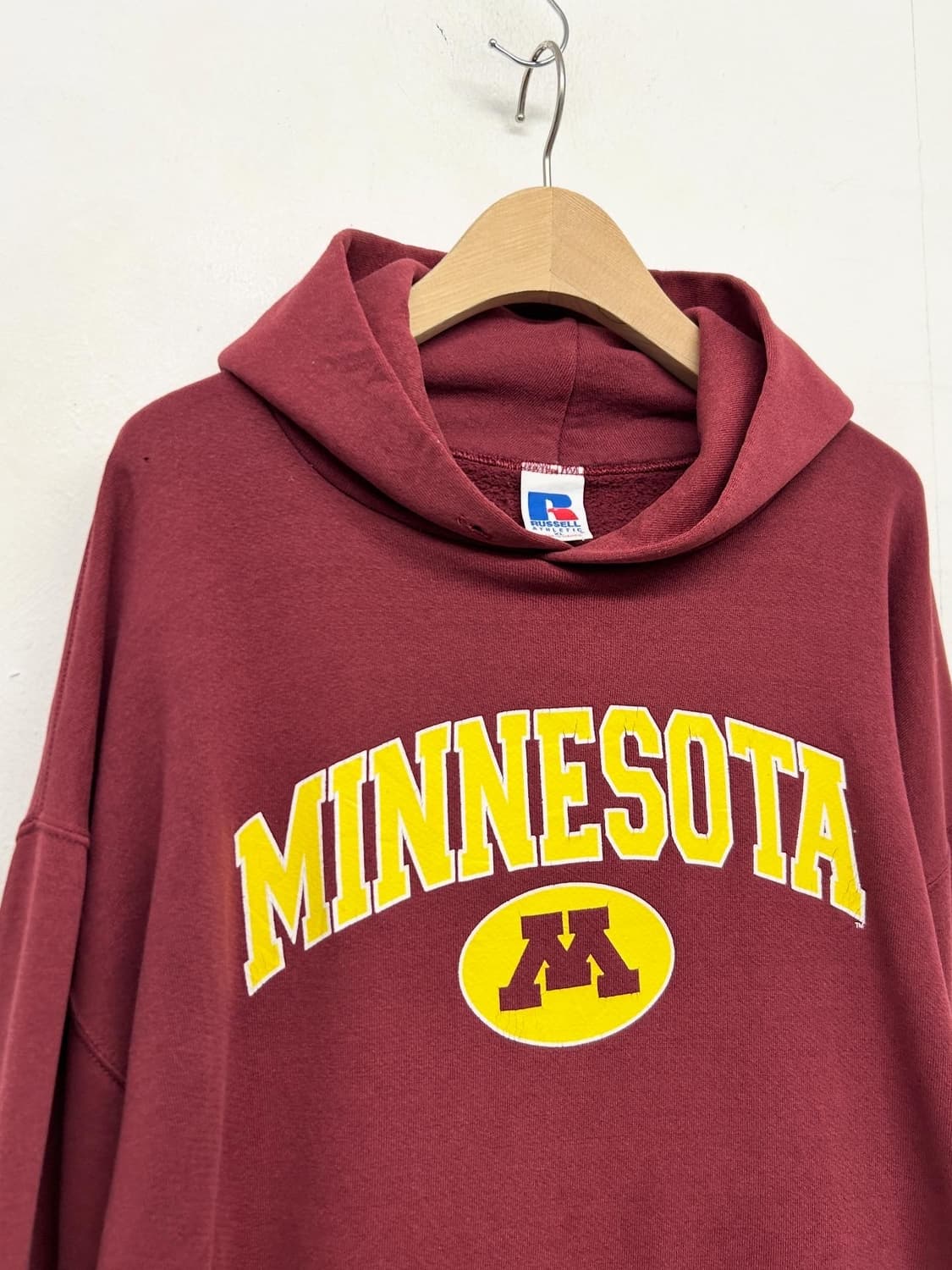 러셀 미네소타 버건디 후드티 상품이미지2