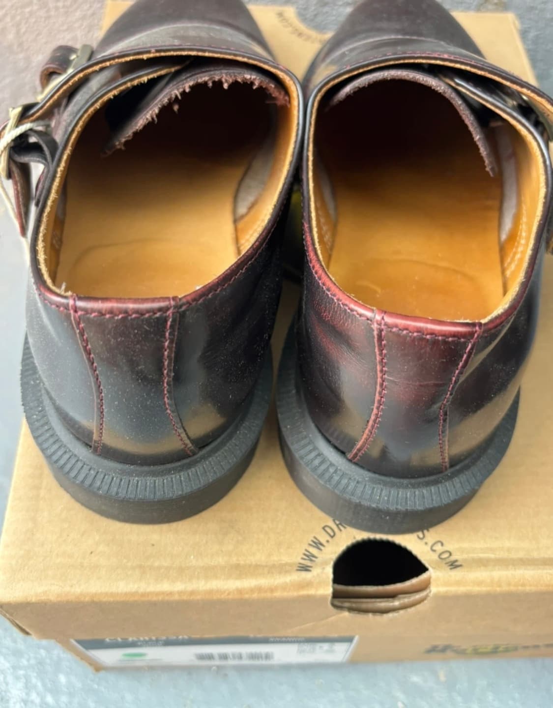 닥터마틴 클라리사 몽크 스트랩 버건디 상품이미지3